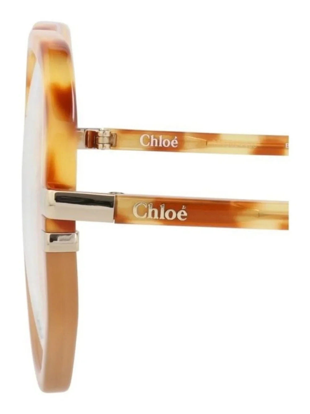 New Chloé Womens Round/Oval Havana Havana Transparent Fashion Designer Eyeglasse